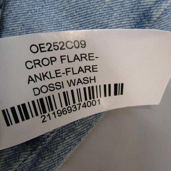 NEW POLO RALPH LAUREN Womens Crop Flare Distressed Jeans Size 27 Dossi Blue - Picture 12 of 16